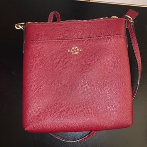 Coach crossbody burgundy purse